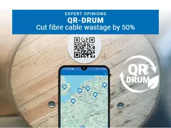 Cut fibre cable wastage by 50% with QR-Drum digital Platform